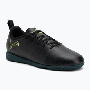 Кросівки футбольні дитячі PUMA Future 8 Play It Jr puma black/fizzy light/green terrain