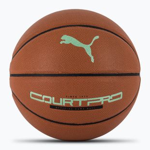 Баскетбольні кросівки PUMA teamJAWS Court Pro шкіряні коричневі / темна тінь розмір 7