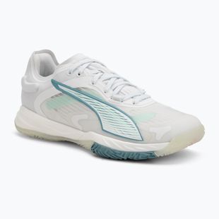Кросівки гандбольні жіночі PUMA Accelerate Nitro SQD 4 Game On puma white/baltic sea blue/fresh water