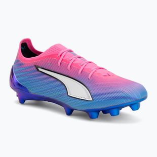Кросівки футбольні PUMA Ultra 6 Ultimate FG poison pink/puma wht/sun stream/bright aqua/puma blk