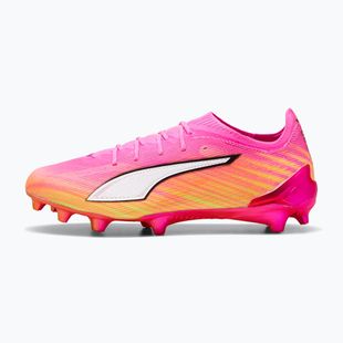 Кросівки футбольні PUMA Ultra 6 Ultimate FG poison pink/puma wht/sun stream/bright aqua/puma blk
