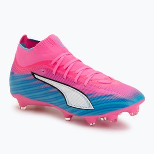 Кросівки футбольні PUMA Ultra 6 Match + FG/AG poison pink/puma wht/sun stream/bright aqua/puma blk