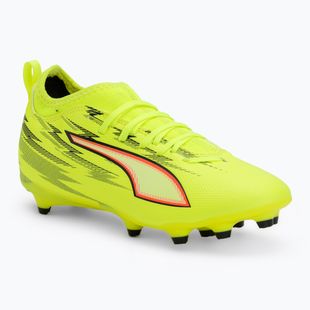 Кросівки футбольні дитячі PUMA Ultra 6 Match FG/AG Jr yellow alert/puma black/glowing red/lime squeeze