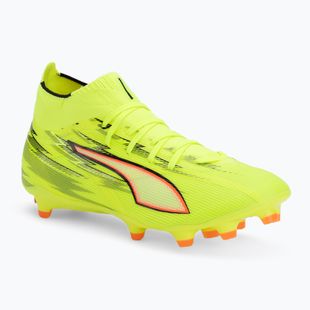 Кросівки футбольні PUMA Ultra 6 Match + FG/AG yellow alert/puma black/glowing red/lime squeeze