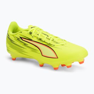 Кросівки футбольні PUMA Ultra 6 Play FG/AG yellow alert/puma black/glowing red/lime squeeze