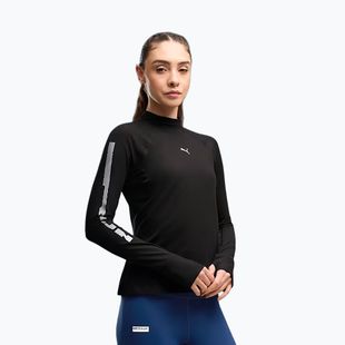 Лонгслів для бігу жіночий PUMA Run Brightstride Cloudspun puma Black