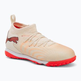 Футбольне взуття дитяче PUMA Future 9 Match TT+ Mid Jr sugared almond/puma white/ultra red/puma black