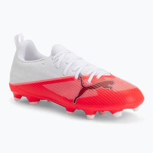 Футбольне взуття дитяче PUMA Ultra 7 Match FG/AG Jr ultra red/puma black/puma white