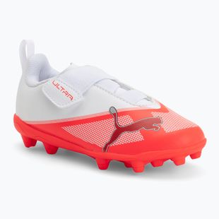 Футбольне взуття дитяче PUMA Ultra 7 Play V FG/AG RB Jr ultra red/puma black/puma white