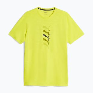 Футболка тренувальна чоловіча PUMA Graphic Tee Puma Fit yellow burst