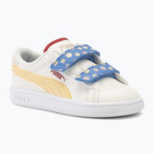 Кросівки дитячі PUMA Smash 3.0 Summer Camp V Inf warm white/chamomile/puma white