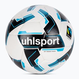 М'яч футбольний uhlsport Топ Training Synergy Fairtrade white/black/blue розмір 3