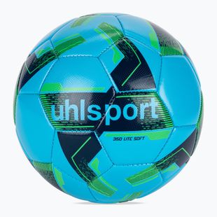 М'яч футбольний uhlsport Lite Soft 350 ice blue/navy/fluo green розмір 4