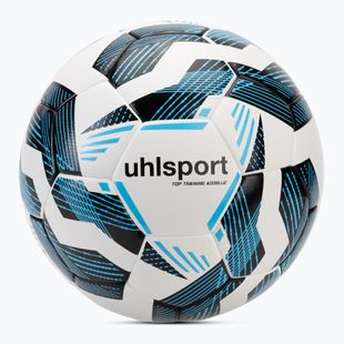 М'яч футбольний uhlsport Fairtrade Top Training Addglue white/black/fluo blue розмір 5