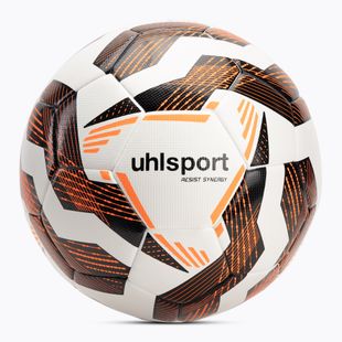 М'яч футбольний uhlsport Resist Synergy white/black/fluo orange розмір 5