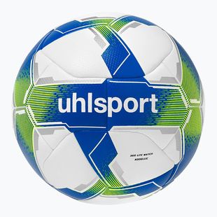 М'яч футбольний uhlsport 350 Lite Match Addglue white/dark blue/fluo yellow розмір 4