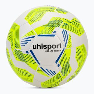 М'яч футбольний uhlsport 350 Lite Addglue white/fluo yellow/dark blue розмір 4