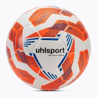 М'яч футбольний uhlsport 290 Ultra Lite Addglue white/fluo orange/dark blue розмір 4