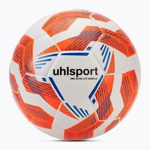 М'яч футбольний uhlsport 290 Ultra Lite Addglue white/fluo orange/dark blue розмір 5