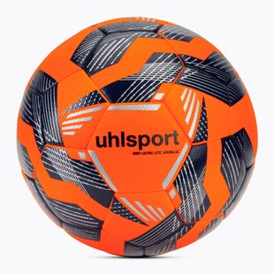 М'яч футбольний uhlsport 290 Ultra Lite Addglue fluo orange/navy/silver розмір 4
