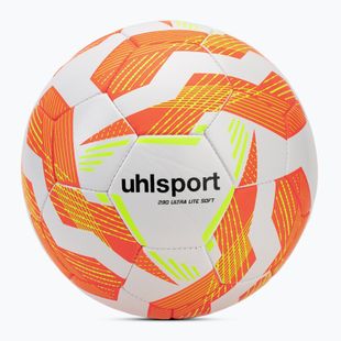 М'яч футбольний uhlsport Ultra Lite Soft 290 white/fluo orange/fluo yellow розмір 3