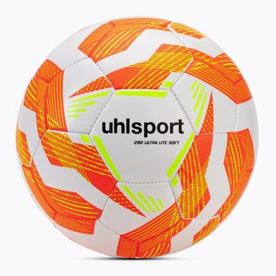 М'яч футбольний uhlsport Ultra Lite Soft 290 white/fluo orange/fluo yellow розмір 5