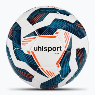 М'яч футбольний uhlsport Team white/navy/fluo orange розмір 5