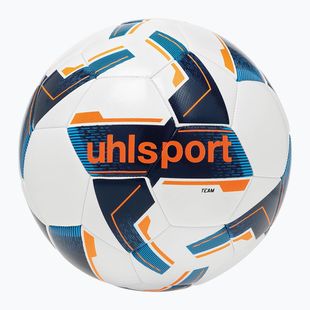 М'яч футбольний uhlsport Team white/navy/fluo orange розмір 5