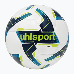 М'яч футбольний uhlsport Team white/navy/fluo yellow розмір 4