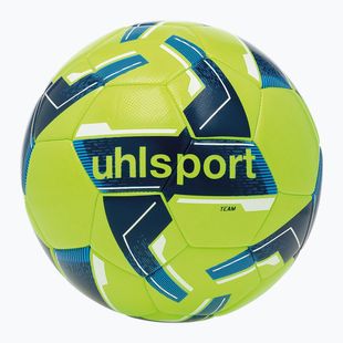 М'яч футбольний uhlsport Team fluo yellow/navy/white розмір 4