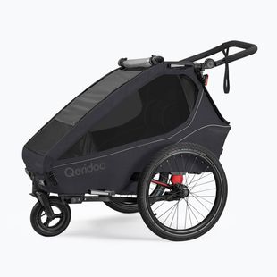 Причіп велосипедний Qeridoo Kidgoo 2 phantom grey