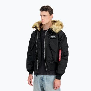 Куртка чоловіча Alpha Industries 45/P Hooded Custom Bomber black/reflective