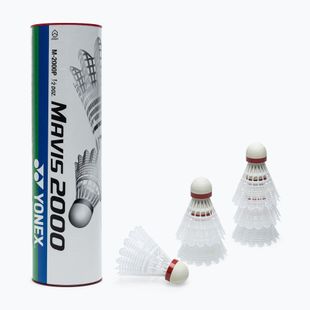 Волани для бадмінтону YONEX Mavis 2000 fast 6 шт. білі