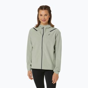 Жіноча бігова куртка ASICS Accelerate Waterproof 2.0 оливково-сіра
