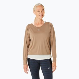 Кофта + топ для бігу жіночі ASICS Nagino Run pepper/oatmeal