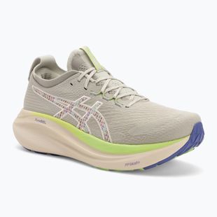 Кросівки для бігу чоловічі ASICS Gel-Nimbus 27 nature bathing/lime green