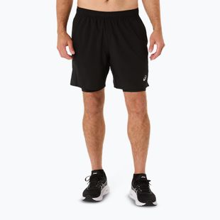 Чоловічі бігові шорти ASICS Core 2N1 7IN performance black/performance black