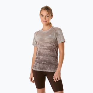 Футболка для бігу жіноча ASICS Seamless taupe grey/coffee