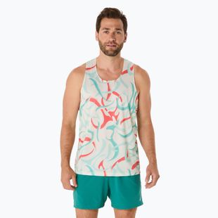 Топ для бігу чоловічий ASICS  Road All Over Print Singlet birch