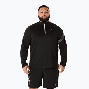 Лонгслів для бігу чоловічий ASICS Icon LS 1/2 Zip performance black