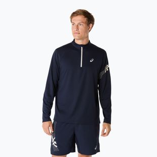 Лонгслів для бігу чоловічий ASICS Icon LS 1/2 Zip midnight