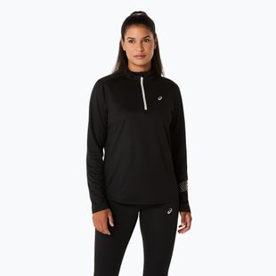 Лонгслів для бігу жіночий ASICS Icon 1/2 Zip LS Top performance black