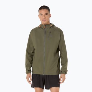 Куртка для бігу чоловіча ASICS Fujitrail Elite Waterproof mantle green