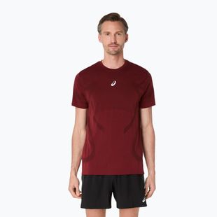 Футболка для бігу чоловіча ASICS Road Seamless dark red planet
