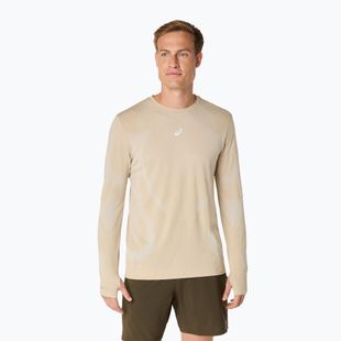 Лонгслів для бігу чоловічий ASICS Road Seamless LS cream