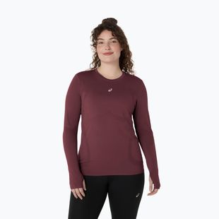 Лонгслів для бігу жіночий ASICS Road Seamless LS dark currant/port royal