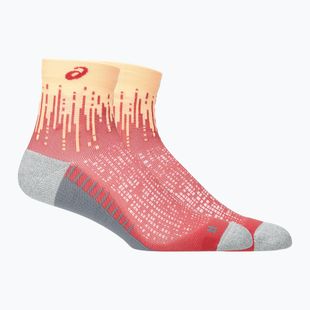 Шкарпетки ASICS Performance Run Quarter bright orange/black