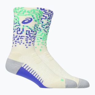 Шкарпетки ASICS Performance Run Crew ivory/cobalt burst/vital green