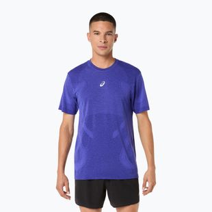 Чоловіча бігова лонгслівка ASICS Road Seamless LS cobalt burst/eggplant