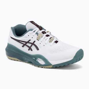 Кросівки тенісні чоловічі ASICS Gel-Resolution X white/dark aubergine